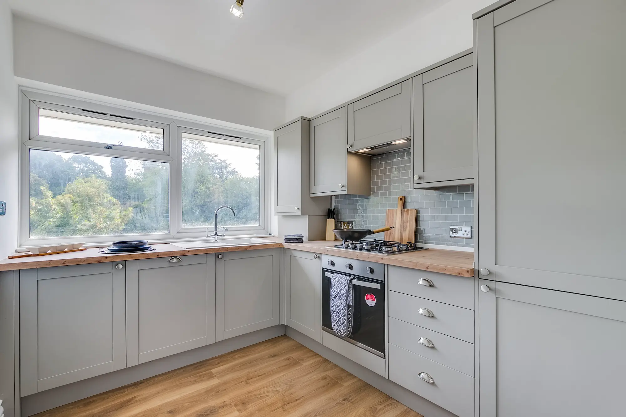 Photo of the stylish kitchen on Le chateau 2 Bedroom Flat